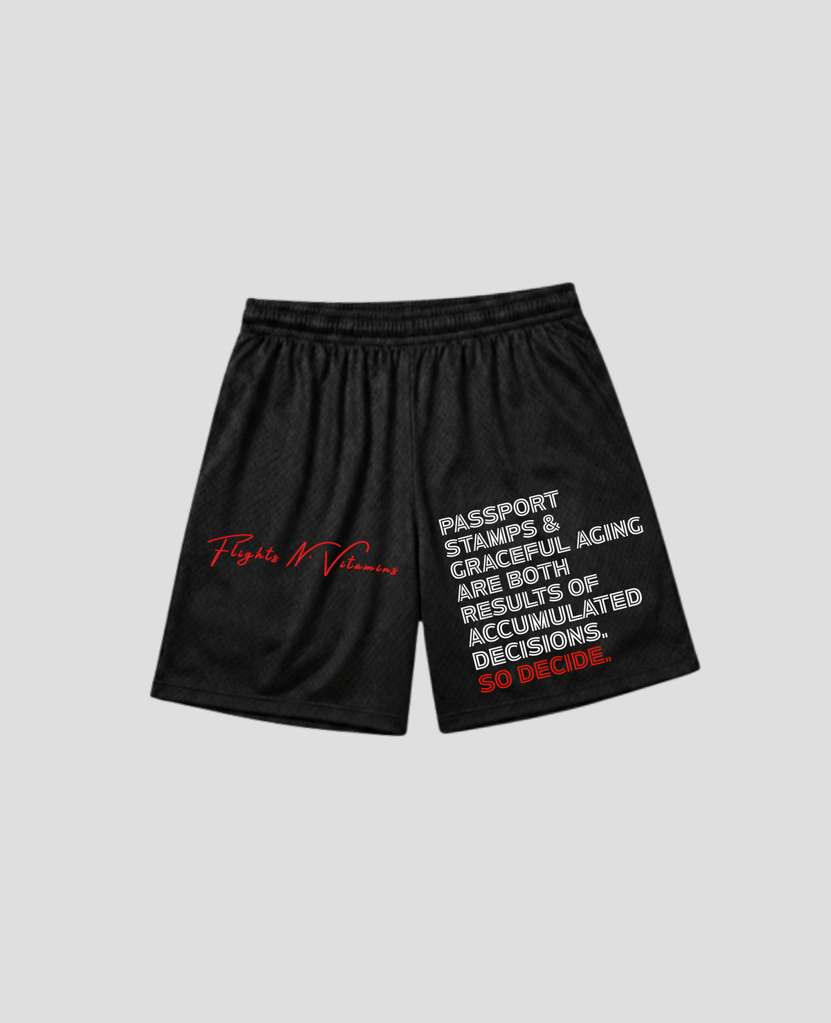 Graphic Decision Shorts | Blk/Red/White